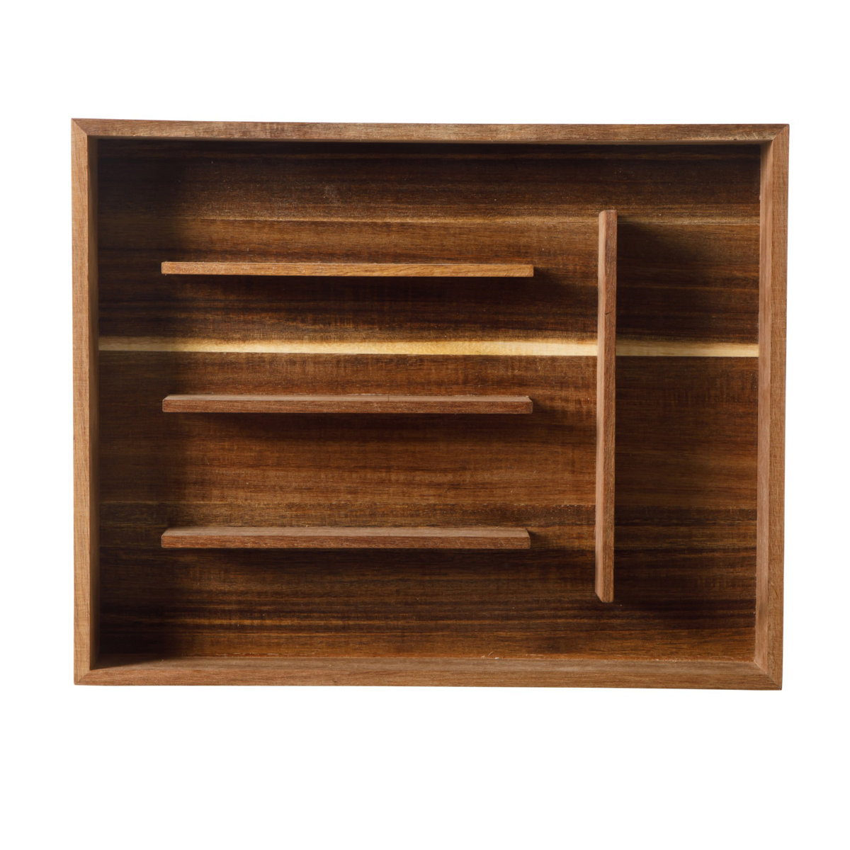 Bloomhouse 20 Piece Stone Washed Gold Flatware 18/10 Stainless Steel Silverware Cutlery Utensil Set With Acacia Wood Caddy - Service for 4